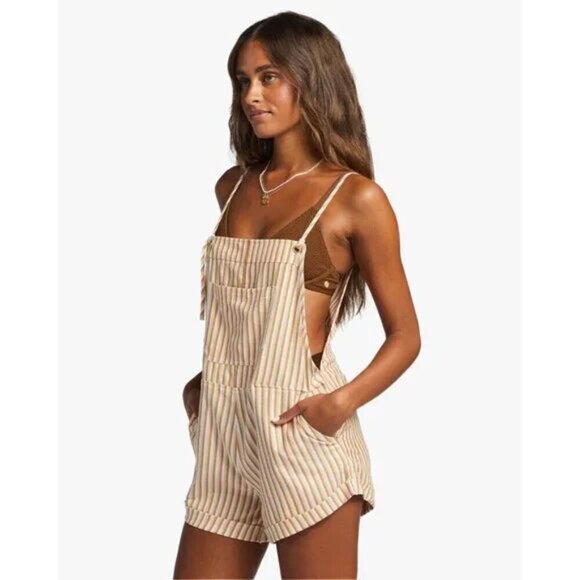 BILLABONG Wild Pursuit Overalls in So Tan Size Small - Picture 15 of 16